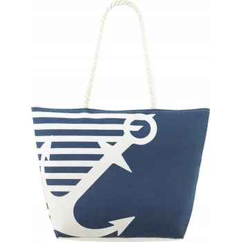 Kabelka Plážová taška Bellugio polyester modrá