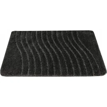 Koupelnová předložka KOUPELNOVÁ PŘEDLOŽKA PROTIUKLUZOVÁ ROHOŽKA GRAFITOVÁ VLNY PRUHY SARA 60x100 cm