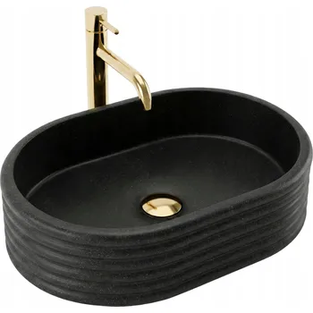 Umyvadlo REA UMYVADLO NICOLETTA ČERNÉ - NA DESKU