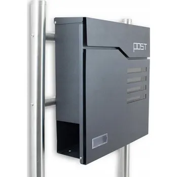 Poštovní schránka Poštovní schránka Bituxx s věšákem na časopisy, šedá