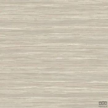 Tapeta BÉŽOVÁ ŠEDÁ TAPETA DO POKOJE S HORIZONTÁLNÍMI PRUHY A METALICKÝMI AKCENTY