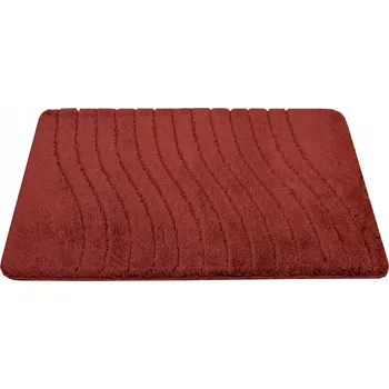 Koupelnová předložka KOUPELNOVÁ PŘEDLOŽKA PROTI SKLUZU KARMÍNOVĚ ČERVENÁ SARA 60x100 cm