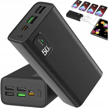 Powerbanka POWERBANKA 30000mAh POWER BANK CESTOVNÍ 4xUSB 1xUSB-C VÝKONNÁ QC PD 22.5W