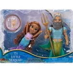 Disney Princess - Málá mořská víla Ariel a king Triton - 15 cm