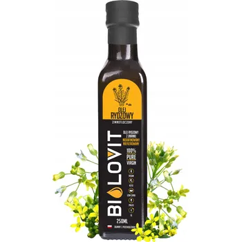 Rostlinný olej Řepkový olej z lničky seté lisovaný za studena Bilovit 250ml