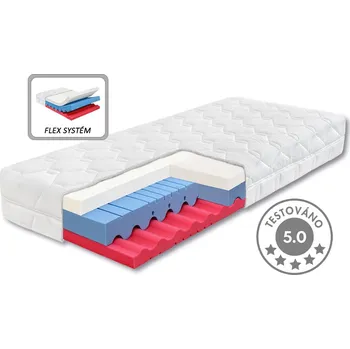Matrace Měkká ortopedická matrace DIA VISCO HI, 120x200cm, 22cm, 130kg, líná pěna