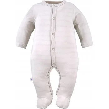 Kojenecký overall Overal béžový s jemným potiskem po celém povrchu, velikost 50