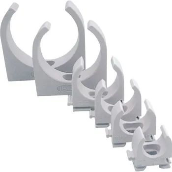 Jäger Direkt 613515 svorka EN20 21 mm šedobílá (RAL 7035) 100 ks bez halogenů, bez silikonu