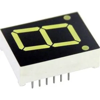 TRU COMPONENTS 7segmentový displej červená 7.8 mm 2 V Počet číslic: 1 TRU-7S1-30RAG