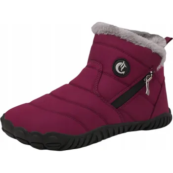 Dámská obuv Dámské Sněhule Zimní Boty Nepromokavé Teplé Kožešina Bordó 42 EU