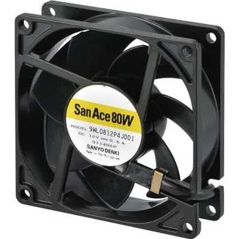 Průmyslový ventilátor Axiální ventilátor DC 80 x 80 x 25mm 124.2m³/h 7.2W 12 V DC řada San Ace 9WL