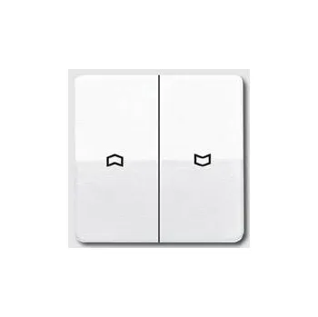 Jung 2násobný kryt spínač žaluzií, spínač žaluzií / tlačítko pro žaluzie alpská bílá CD595PWW 1 ks