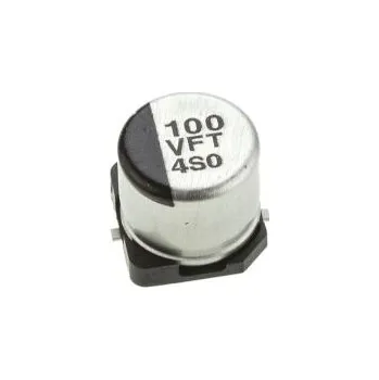 Kondenzátor 100μF ±20procent 260mΩ 35V dc SMD Elektrolytický řada FT SMD Panasonic