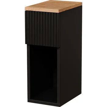 Noční stolek NOČNÍ STOLEK ÚZKÝ DO LOŽNICE NOČNÍ STOLEK 20CM FRONTOVANÁ ČERNÁ