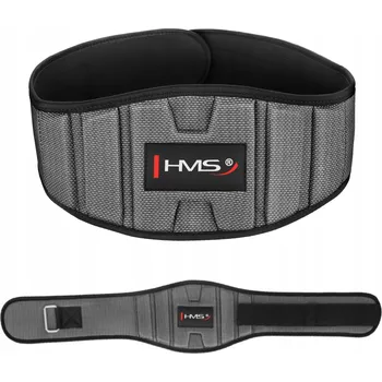 Posilovací pás do posilovny HMS Kulturistický XXL Stabilizace zad Šedý