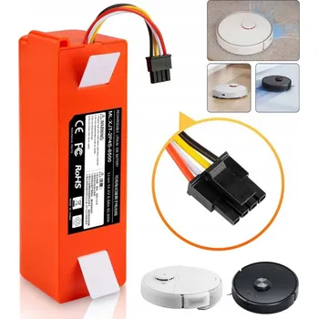 Bezpečnostní kamera BATERIE AKUMULÁTOR PRO XIAOMI ROBOROCK S50/S51/S55 14.4V ČERVENÁ 6500MAH