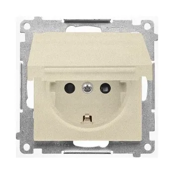 Elektrická zásuvka HERMETICKÁ ZÁSUVKA IP44 SCHUKO SIMON 55 TGSZ1BCZ.01/144 ŠAMPAŇSKÁ MATNÁ