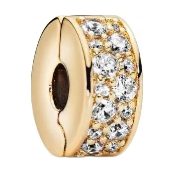 Přívěsek Přívěsek na náramky Simply Me stříbro pozlacené 925 zirkon zlatý