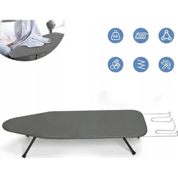 Žehlicí prkno SKLÁDACÍ ŽEHLICÍ PRKNO NA STŮL DO SKŘÍNĚ VYSOUVACÍ NÁSTĚNNÉ DRŽÁK ŠEDÉ