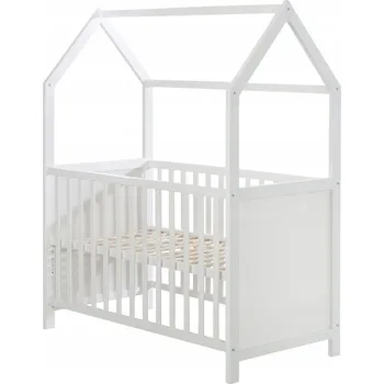 Dětská postýlka Dřevěná postýlka Roba 60 x 120 cm bílá