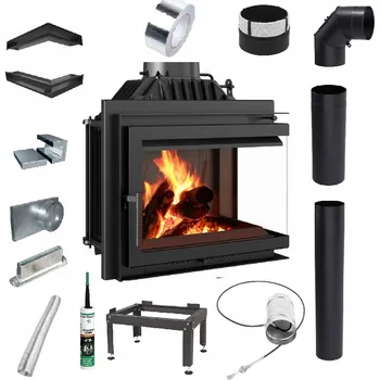 Krbová vložka Krbová vložka teplovzdušná Kratki SIMPLE 8 kW pravá