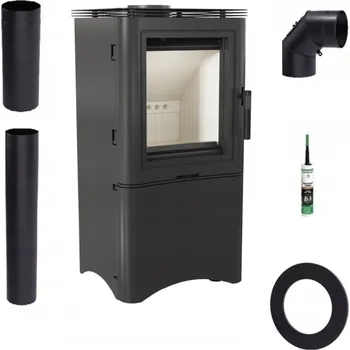 Krbová kamna Ocelová Kamna Kratki 94 x 46 x 40 cm