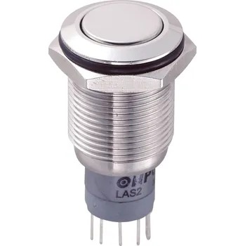 TRU COMPONENTS LAS2GQF-11Z/S/P, 701966 tlačítkový spínač antivandal, 16 mm, 250 V/AC, 3 A, 1 ks