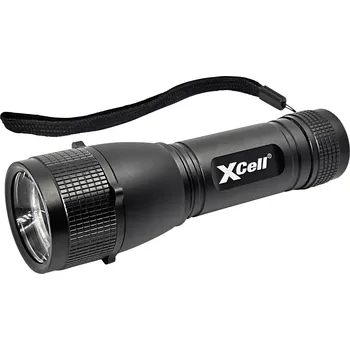 Svítilna XCell 146362 LED kapesní svítilna, poutko na ruku, s brašnou, s režimem stroboskopu, na baterii, 500 lm, 7 h, 179 g