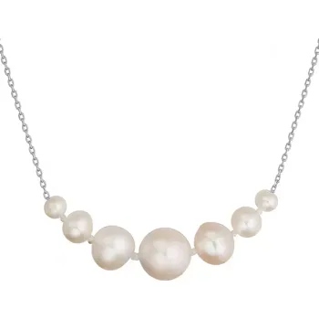 Náhrdelník Stříbrný náhrdelník s říčními perlami 22063.1