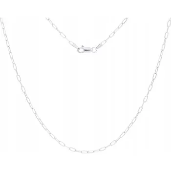 Řetízek Dámský Stříbrný Řetízek řetízek s kotvou, široký, délka 55 cm, rhodiované Stříbro ryzost 925