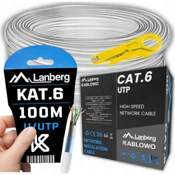 Síťový kabel Šroubovák Lanberg U/UTP kat. 6 100 m