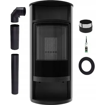 Krbová kamna KAMNA KAMNA KOZA RUNA ČERNÁ + 4