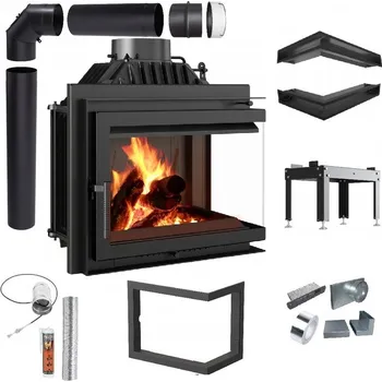 Krbová vložka KRBOVÁ VLOŽKA ROHOVÁ SIMPLE PRAVÁ 8 EKO SADA TRUBKY VZDUCHOVODY RÁMEČEK