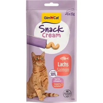 GimCat Gimborn Snack Cream Losos 6x15g