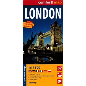 London city street map 117 500 Kolektiv autorů - Plán Londýna - mapa města 1:17 500