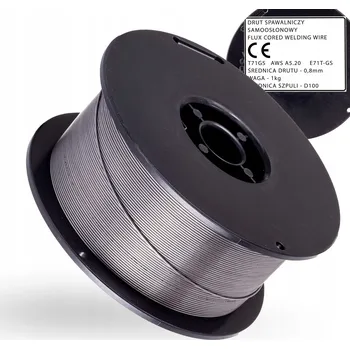 Příslušenství ke svářečce SAMOOCHRANNÝ SVÁŘECÍ DRÁT 0,8mm 1KG BEZ PLYNU FLUX E71T-GS MIG MAG D100