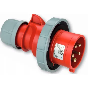 Elektrická zásuvka Silová zástrčka plastová 32A/5P 400V IP67, otočná, červená SHARK 0252-6 PCE