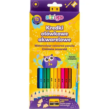 Kresba Pastelky Akvarelové 12 barev strigo