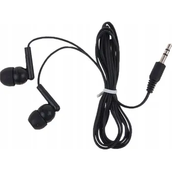 Sluchátka Sluchátka do uší miniJack 3,5 mm drátová, s mikrofonem, hnědá