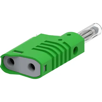 Krokosvorka Electro PJP 1089-CD1-V banánkový konektor zástrčka, rovná Ø pin: 4 mm zelená 1 ks