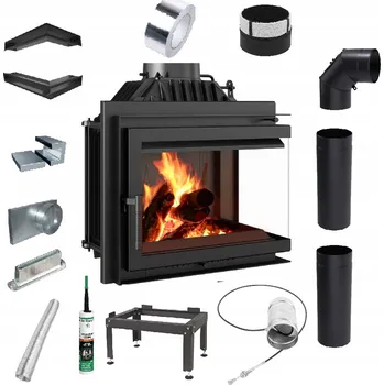 Krbová vložka Krbová vložka teplovzdušná Kratki SIMPLE 8 kW pravá