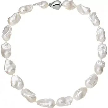 Náhrdelník Stříbrný perlový náhrdelník baroko 22061.1