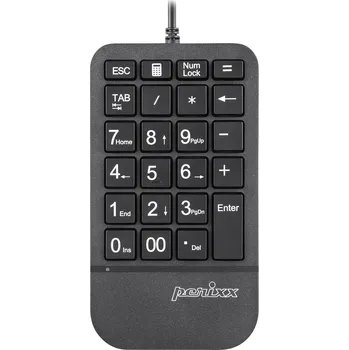 Klávesnice Perixx PERIPAD-202 H B USB číselná klávesnice tlačítka multimédií černá