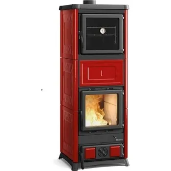 Krbová kamna La Nordica Nova s troubou - keramika bordo