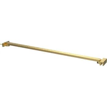 Erga Paris, rohová vzpěra pro sprchové zástěny o tloušťce skla 6(8)mm, délka 60cm, zlatá matná, ERG-V02-PARIS-BAR60-GB