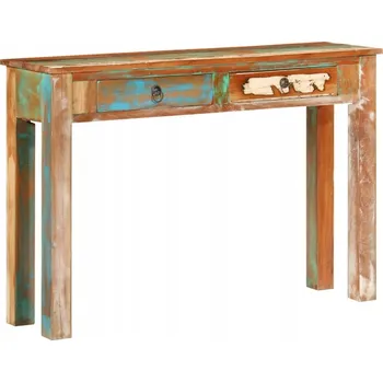 Konferenční stolek Konzolový stolek, 110x30x75 cm, masivní recyklované dřevo