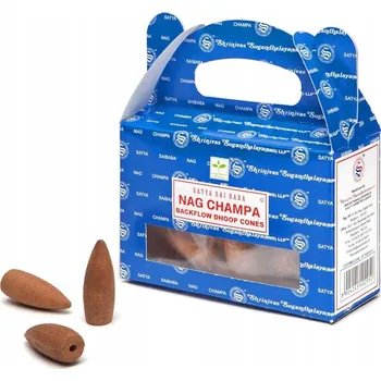 Vonná tyčinka Vonné kužely NAG CHAMPA (12 kusů BLUE box) Satya