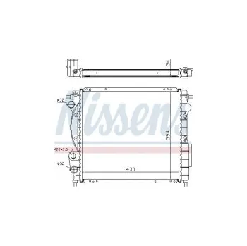 Motor automobilu Chladič motoru NISSENS 63968A