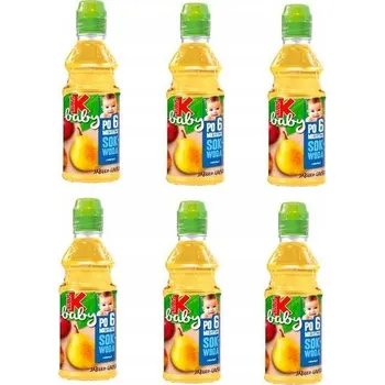 Kubuś Baby Voda + 100% Šťáva Jablko Hruška 6m+ 300 ml