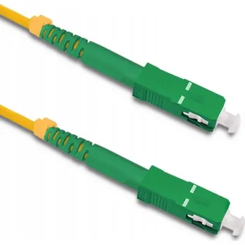 Síťový kabel Optický síťový kabel Qoltec žlutý 10 m